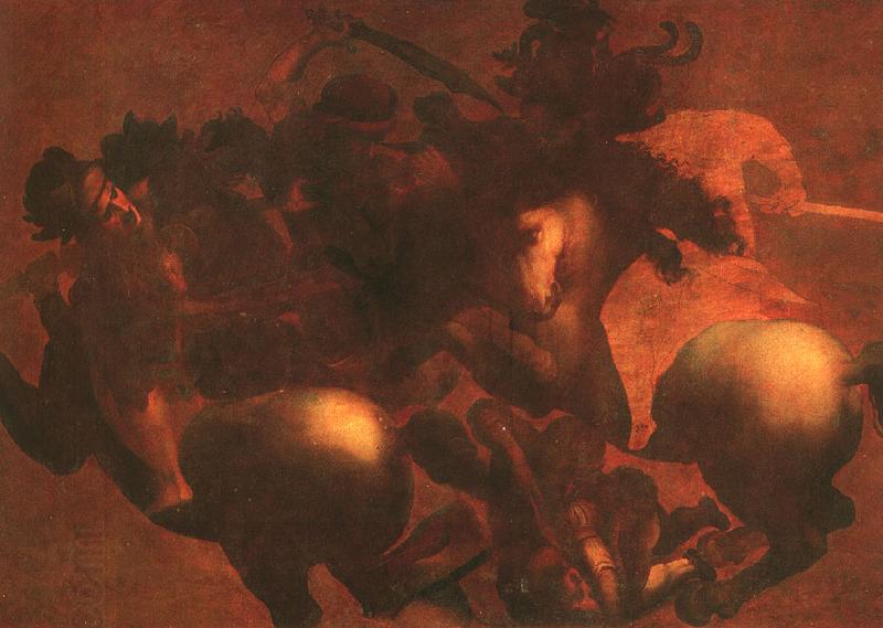  Leonardo  Da Vinci The Battle of Anghiari China oil painting art